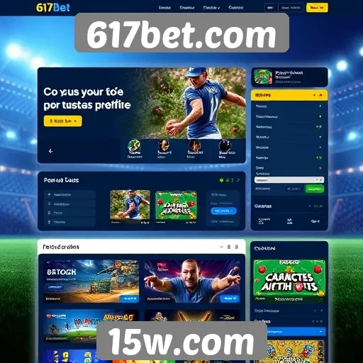 Interface do 617bet.com proporciona navegação intuitiva